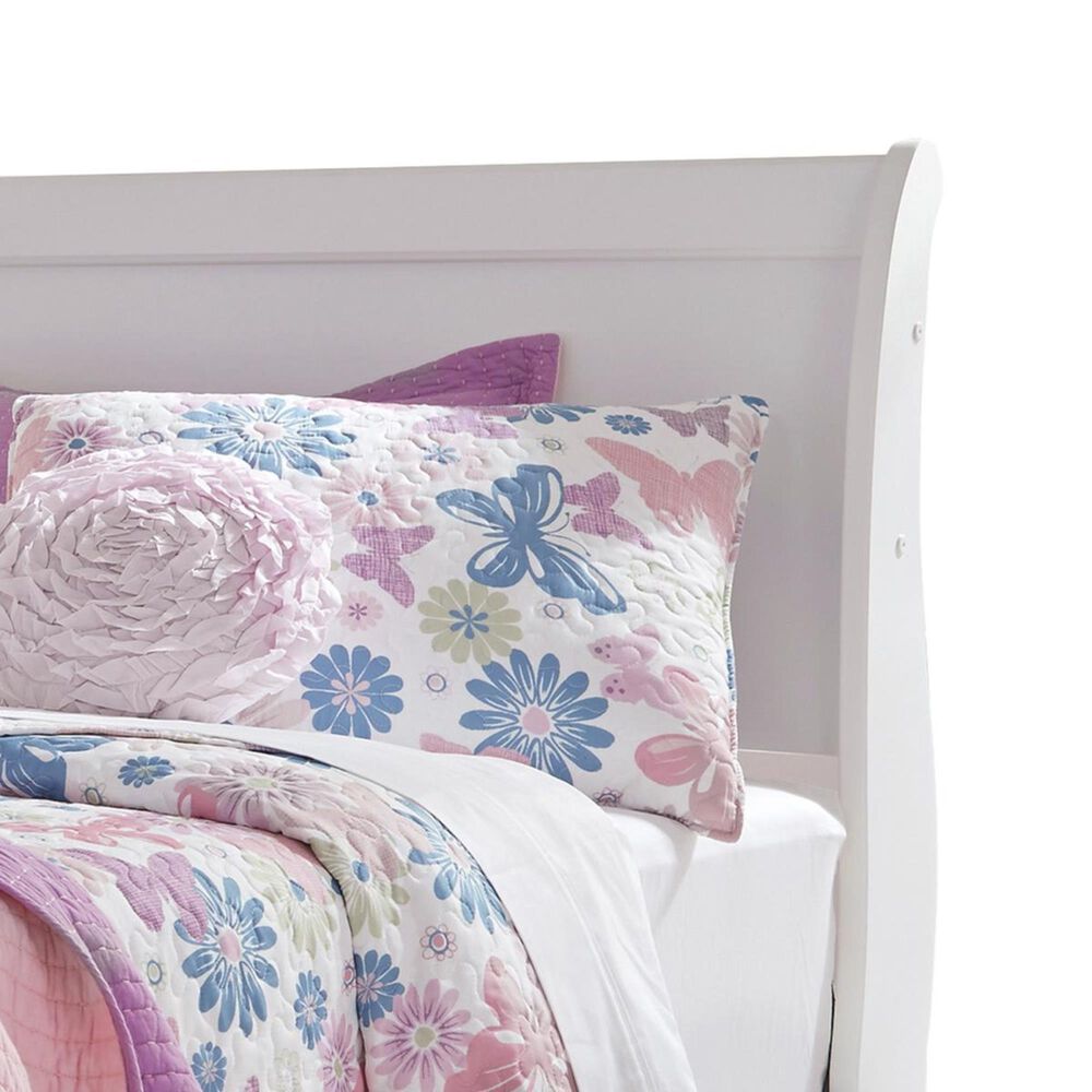 Ashley Anarasia Twin Sleigh Headboard in White, , large
