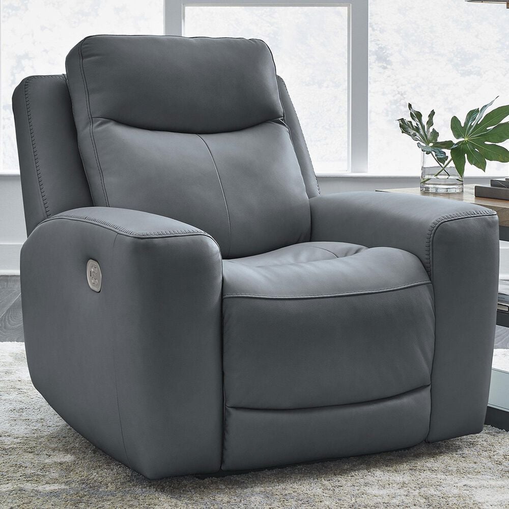 Ashley Mindanao Power Recliner in Steel, , large