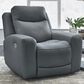 Ashley Mindanao Power Recliner in Steel, , large