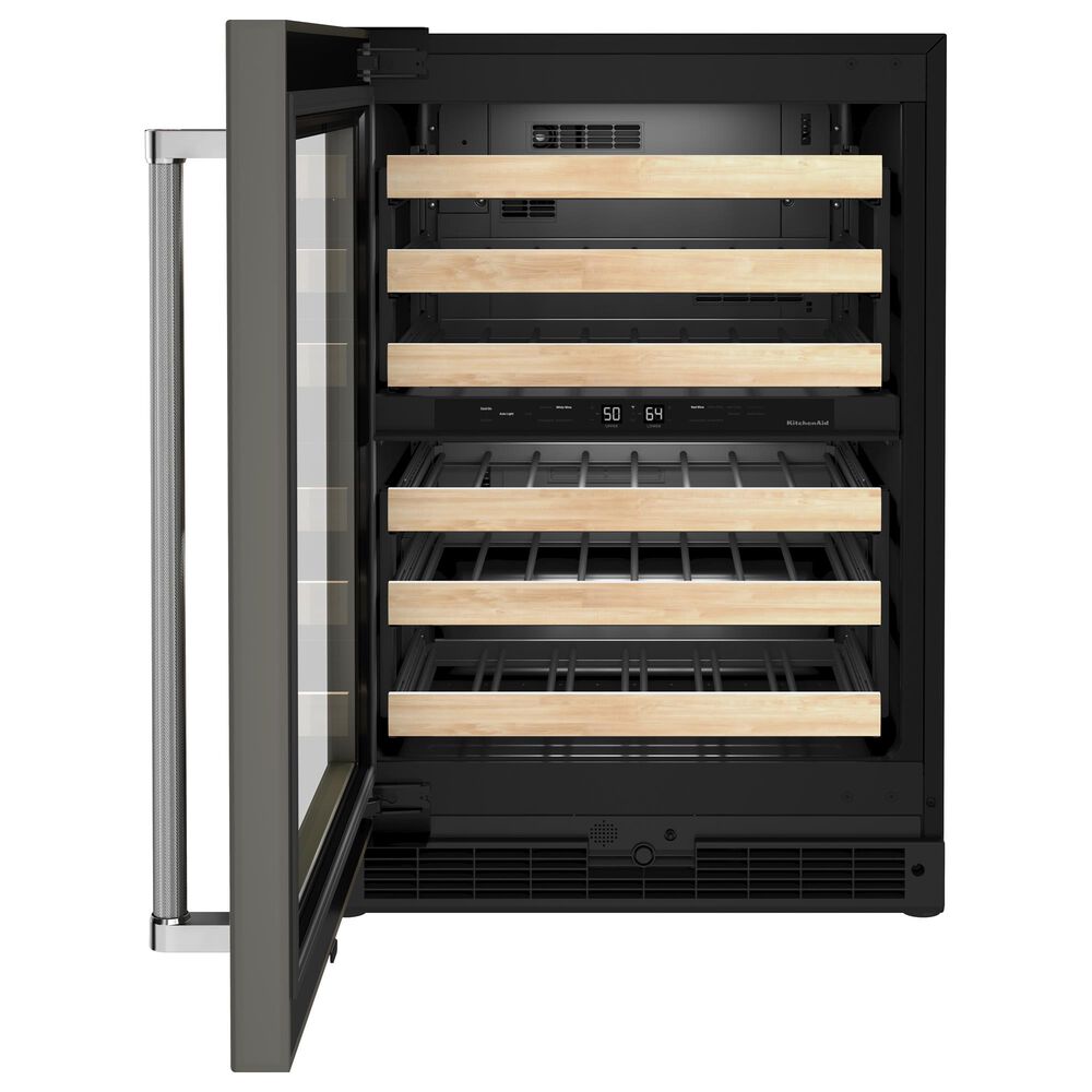 KitchenAid 24&quot; Undercounter Wine Cellar with Wood-Front Racks and Left Hinge - Panel Sold Separately, , large
