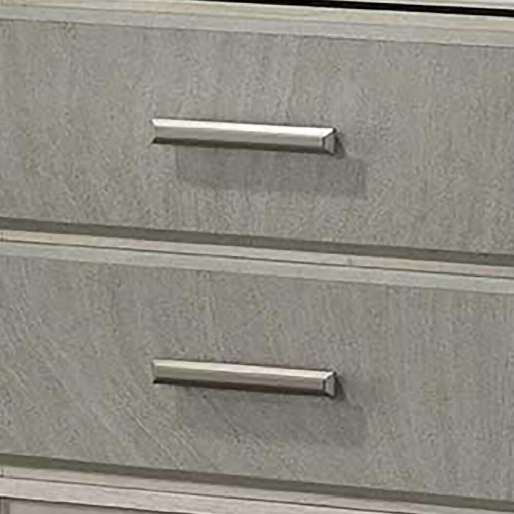 Titanic Furniture Roswell Queen Storage Bed with Two Nightstands in Beige, , large