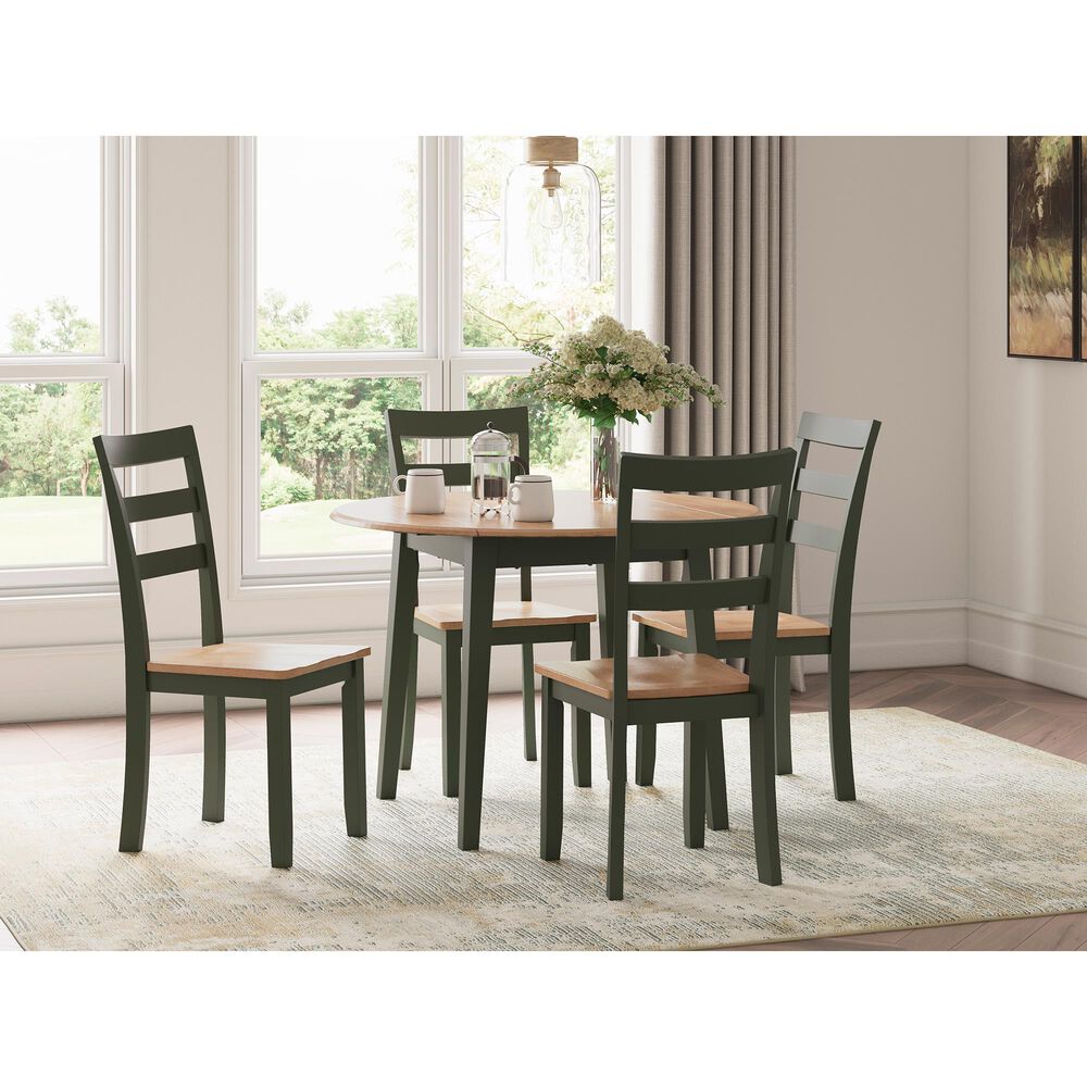 Ashley Gesthaven Dining Table in Natural and Green - Table Only, , large