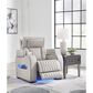 Ashley Boyington Leather Power Recliner in Gray, , large