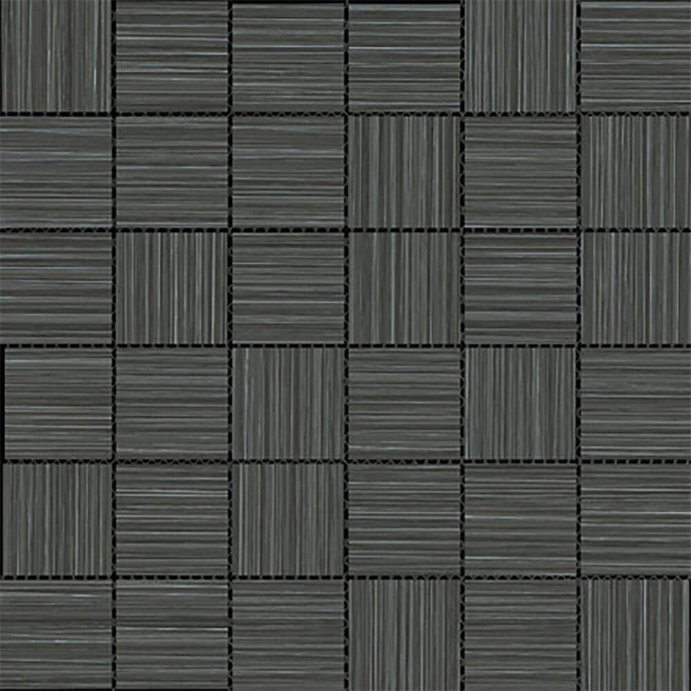 Emser Thread II Twilight 2" x 2" Square on 12" x 12" Porcelain Mosaic Sheet, , large