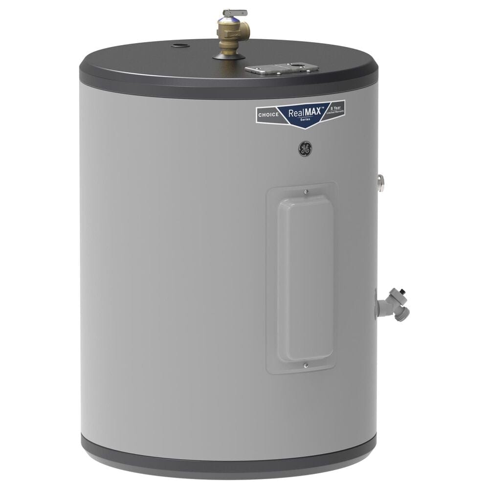 GE Appliances 18-Gallon Side Port Lowboy Electric Water Heater in Gray, , large