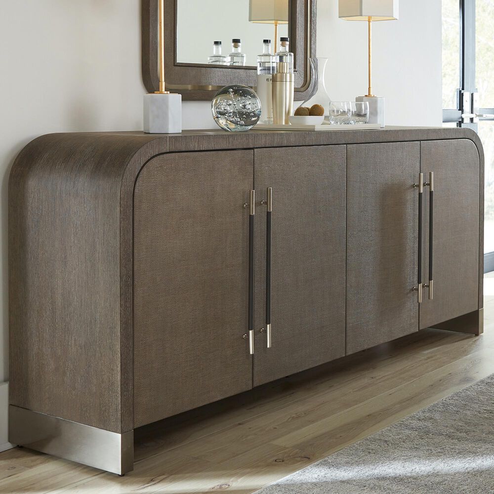 Hooker Furniture Modern Mood Buffet in Earthy Brown and Pewter, , large