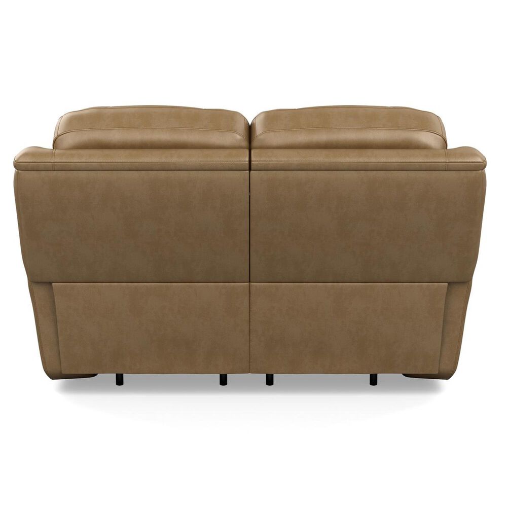 Flexsteel Cade Leather Power Reclining Loveseat with Headrest in Sand, , large
