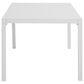 Linon Home Decor Holland 64" Outdoor Dining Table in White, , large