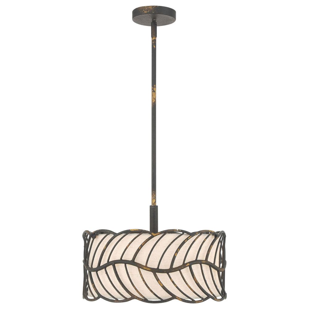 Golden Lighting Simbolo 3-Light Pendant in Antique Black, , large