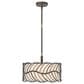 Golden Lighting Simbolo 3-Light Pendant in Antique Black, , large