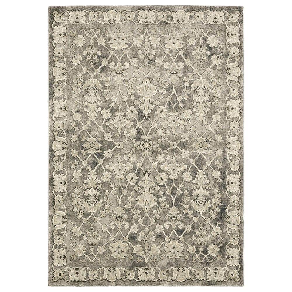 Oriental Weavers Florence Hialeah 1002E 5"3" x 7"6" Grey Area Rug, , large