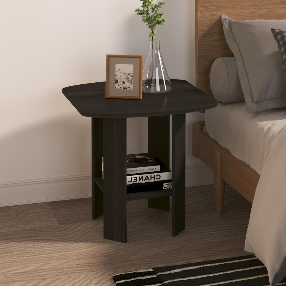 HOMLUX End Table in Espresso (Set of 2), , large
