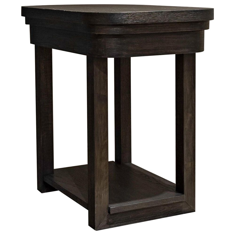 Belle Furnishings Weston Chairside Table in Peppercorn, , large