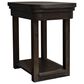 Belle Furnishings Weston Chairside Table in Peppercorn, , large