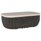 Ashley Kimora Patio Cocktail Table in Beige and Dark Brown, , large