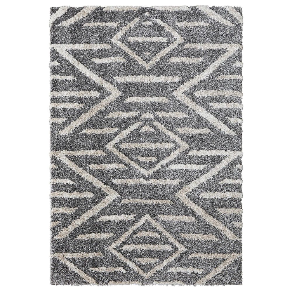 Feizy Mynka 10" x 14" Gray Area Rug, , large