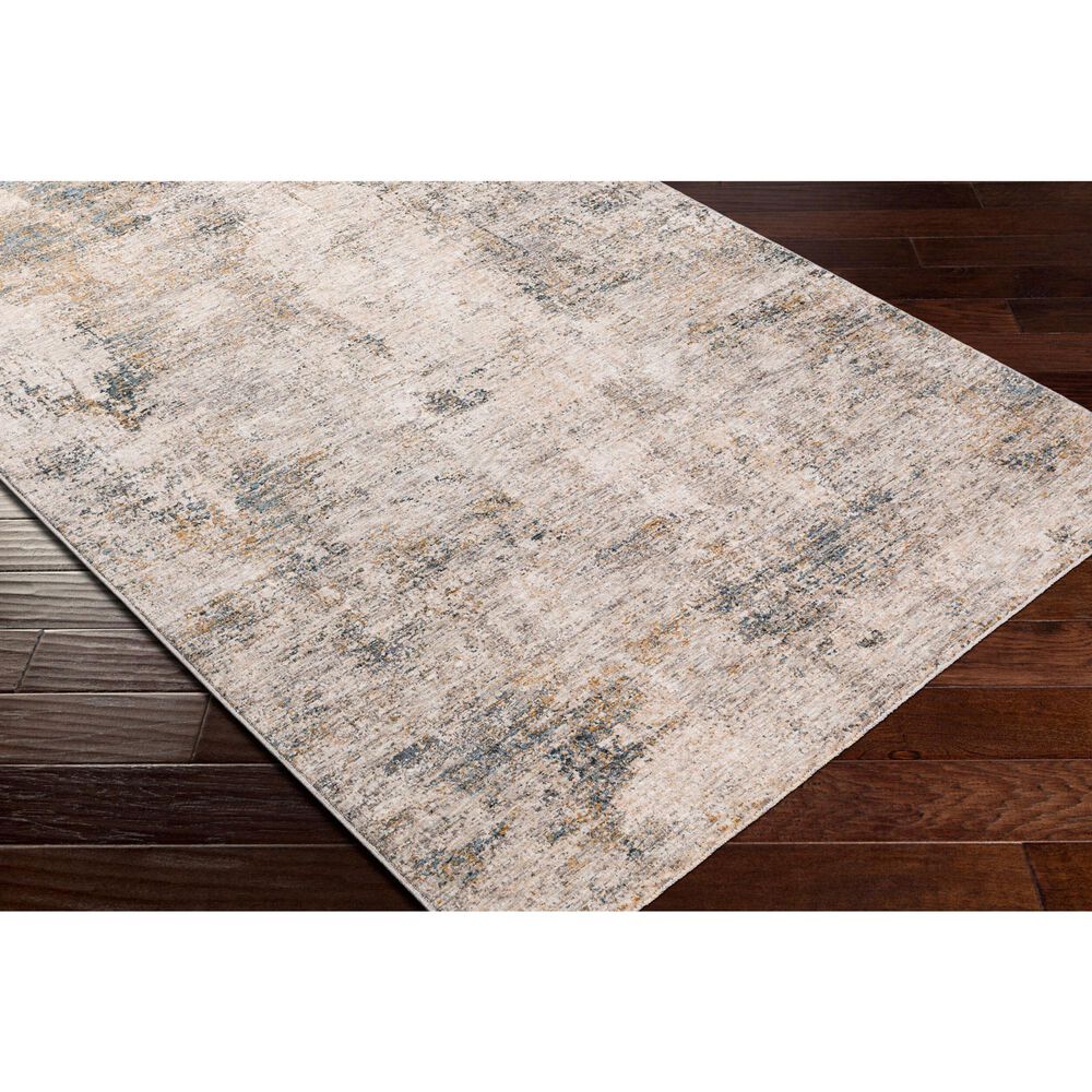 Surya Cardiff CDF-2304 Medium Gray, Light Blue, Mustard and Dark Blue 5&#39; x 7&#39;5&quot; Area Rug, , large