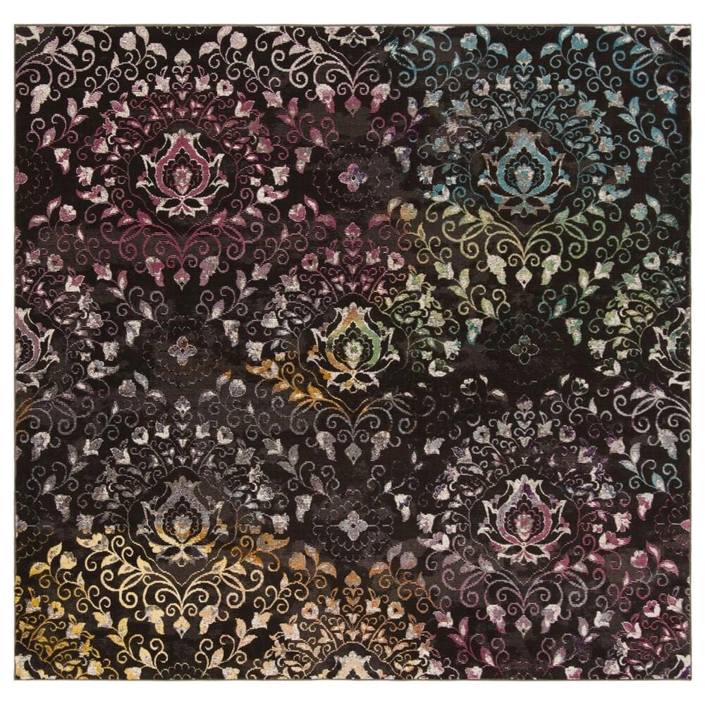 Safavieh Aria 6"6" Square Brown and Multicolor Area Rug, , large