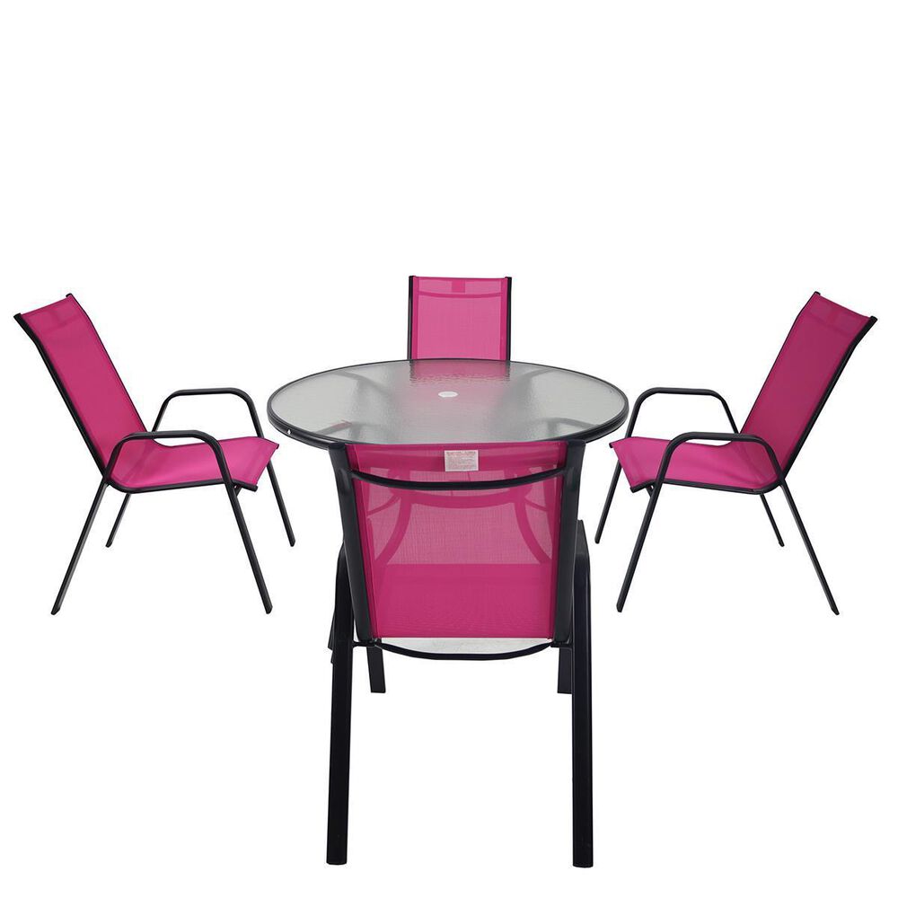 Redline Creation Inc. Color Stack Chair in Pink, , large