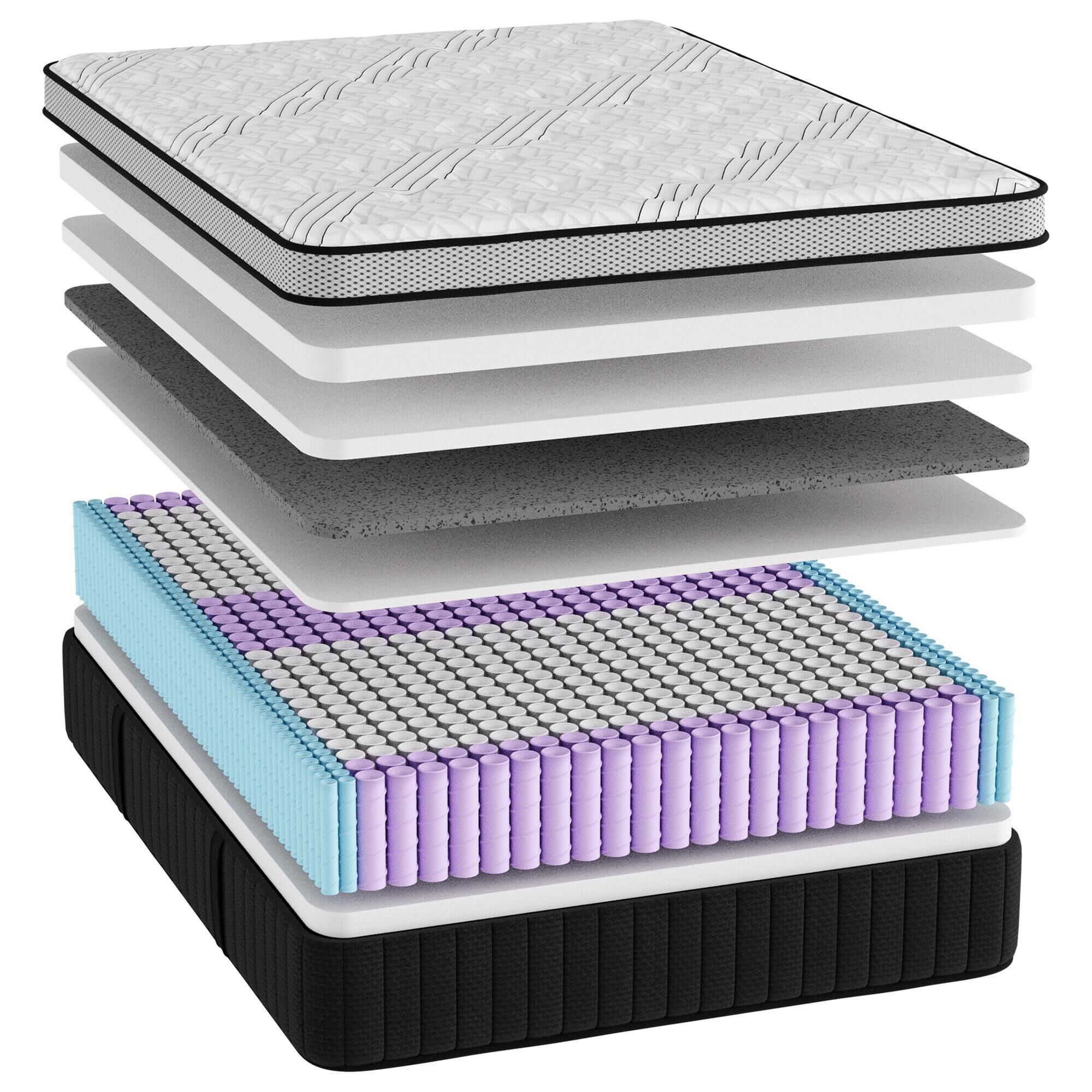 Grand Estate 300 Plush King Mattress with High Profile Box Springs