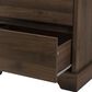 Baxton Studio Burnwood Bookcase in Brown, , large
