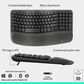 Logitech Ergo Wave Keys and Lift Combo in Graphite, , large