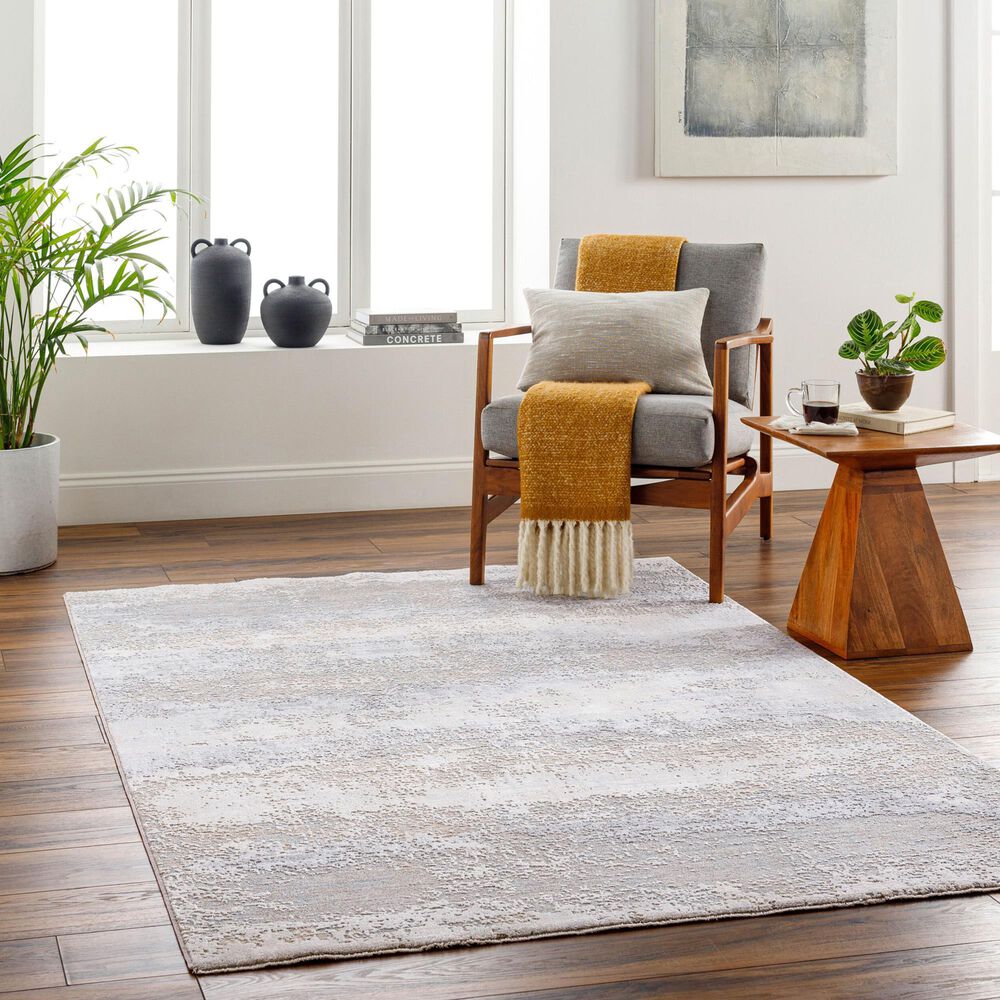 Surya Brunswick 7&#39;10&quot; x 10&#39;2&quot; Cream, Tan, Olive, Blue, Seafoam and Taupe Area Rug, , large