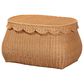 Baxton Studio Ayleen Medium Basket with Scalloped Lid in Light Honey, , large