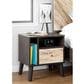 Ashley Piperton Nightstand in Brown and Dark Charcoal, , large