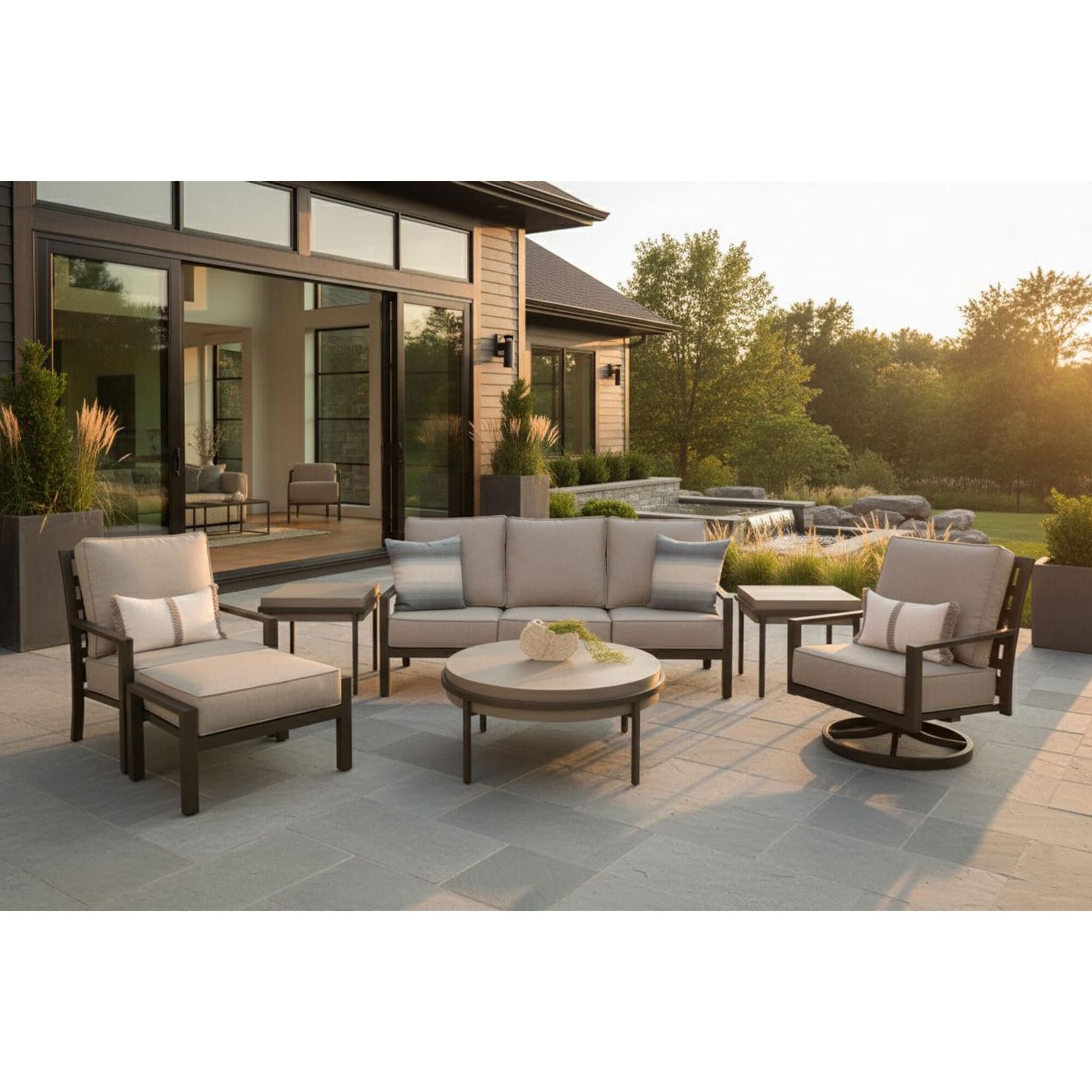 Slate and Company Casselberry Outdoor Lounge Chair in Lifeguard Dove