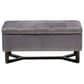 Baxton Studio Esther Storage Ottoman in Grey, , large