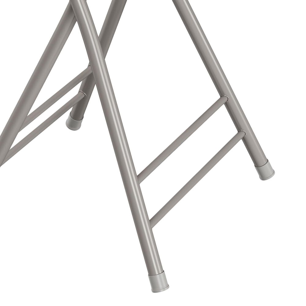 Timberlake 24&quot; Folding Heavy Duty Stool in White and Gray, , large