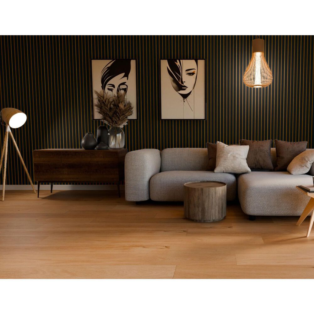 Paramount Matte Black and Bronze 11.8" x 109" Wall Panel, , large