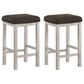 Furniture of America Tilton 26" Counter Stool in Antique White (Set of 2), , large