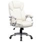 CorLiving Workspace Executive Office Chair in White Leatherette, , large