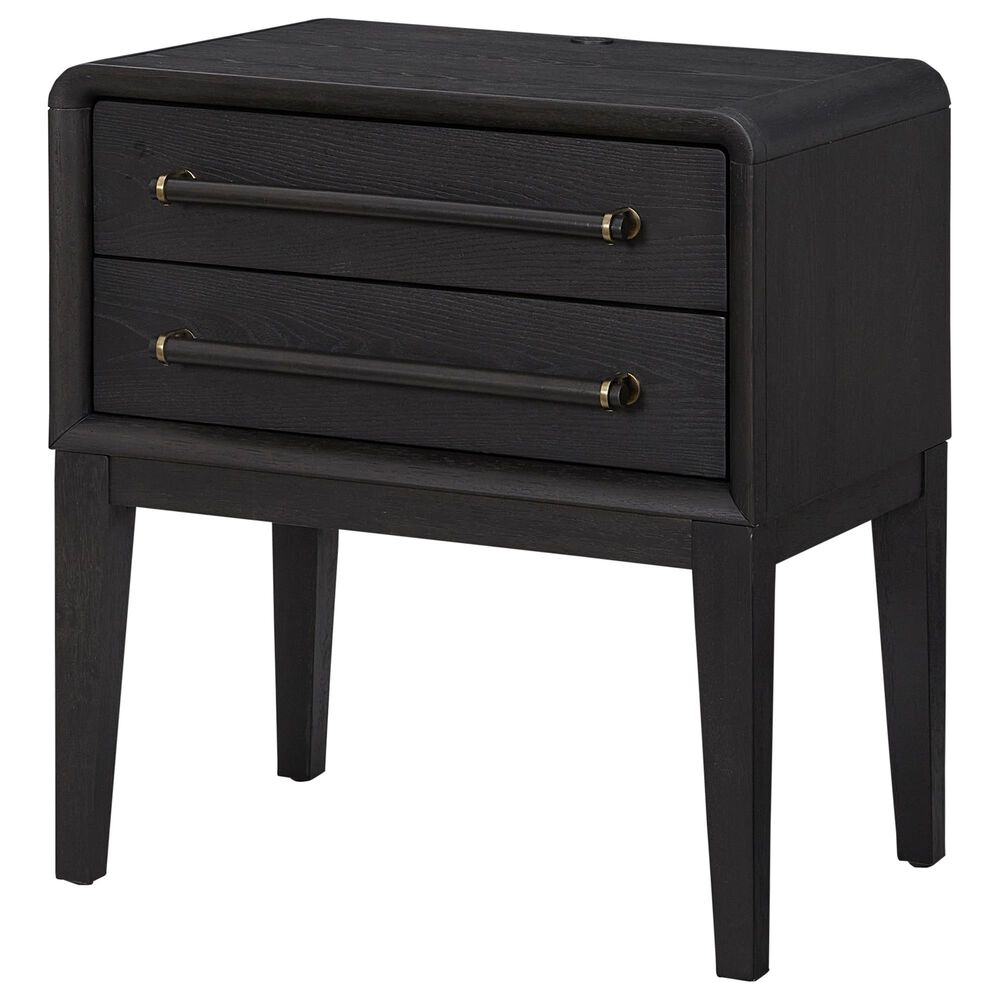 Sterling Timber Elure 2 Drawer Small Nightstand in Peppercorn, , large