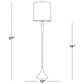 LumiSource Marla Floor Lamp in Cast Iron and Clear (Set of 2), , large