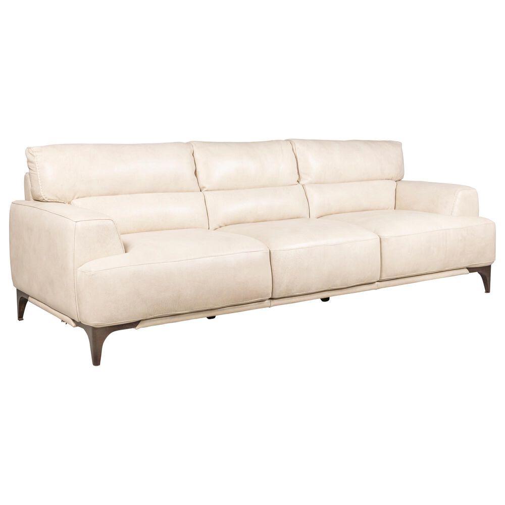 Softline 101" Leather Sofa in Havana Ivory NFM