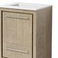 Lexora Home Lafarre 24" Single Bathroom Vanity in Rustic Acacia with 2 cm White Cultured Marble Top and Rectangular Sink, , large