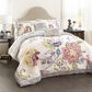 Triangle Home Fashions Aster 5-Piece King Comforter Set in Coral and Navy, , large