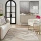 Nourison Brushstrokes 5"3" x 7"3" Beige and Grey Area Rug, , large