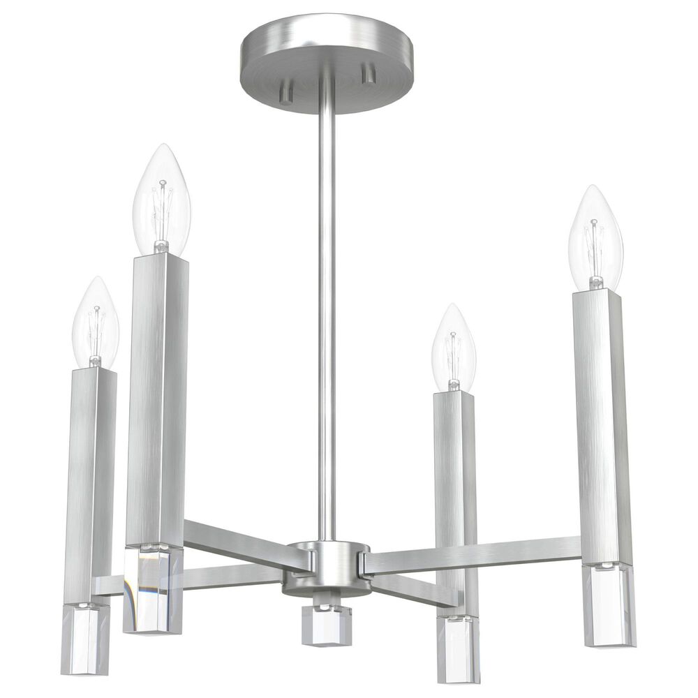 Hunter Sunjai 4-Light Pendant in Brushed Nickel, , large