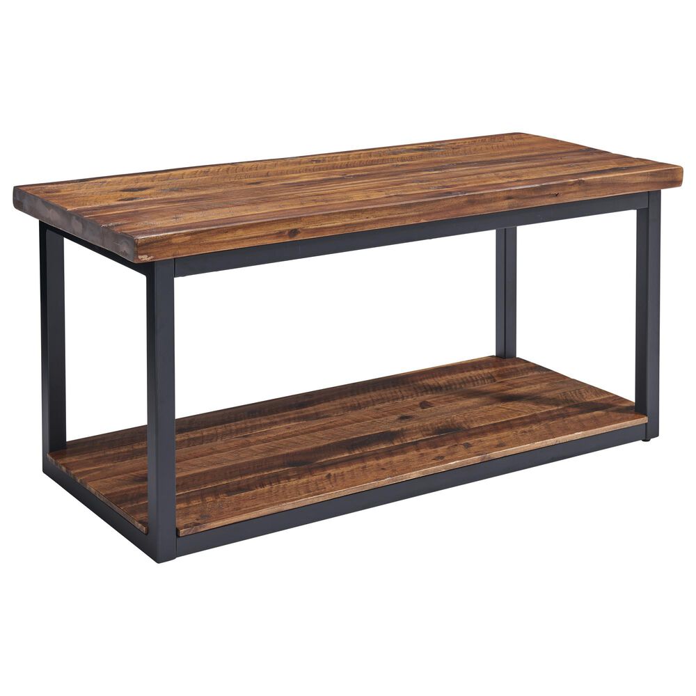 Timberlake Claremont 40" Bench in Black and Brown, , large