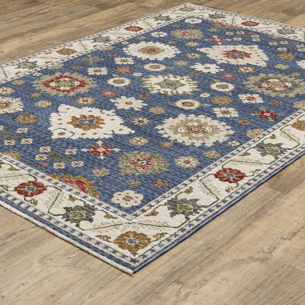 Oriental Weavers Hastings HA06Z 9&#39;10&quot; x 12&#39;10&quot; Blue Area Rug, , large