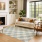 Dalyn Rug Company Soft Essentials Plaid Blue 5" x 7"6" Indoor/Outdoor Area Rug, , large