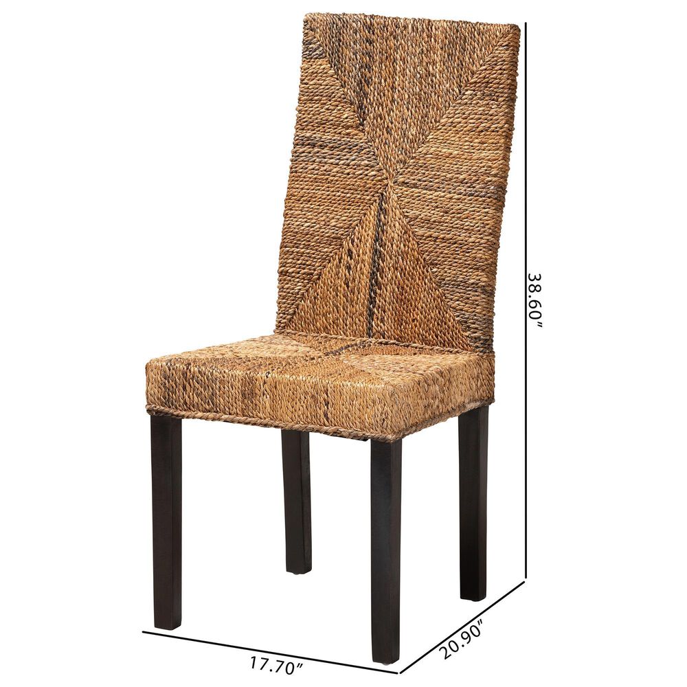 Baxton Studio Laymi Side Chair in Dark Brown, , large