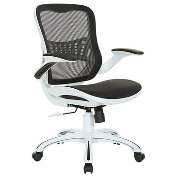OSP Home Riley Mesh Back Office Chair in Black, , large