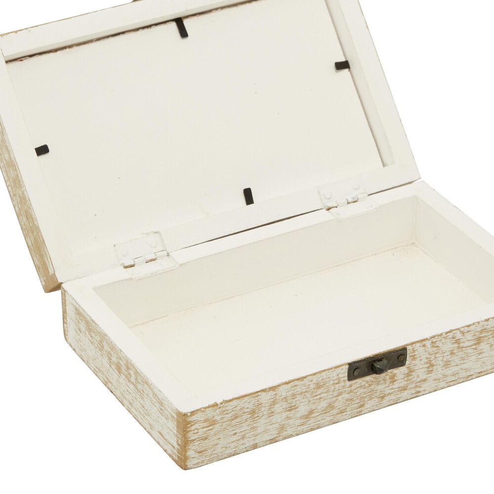 Maple and Jade Coastal Box in White and Brown &#40;Set of 3&#41;, , large
