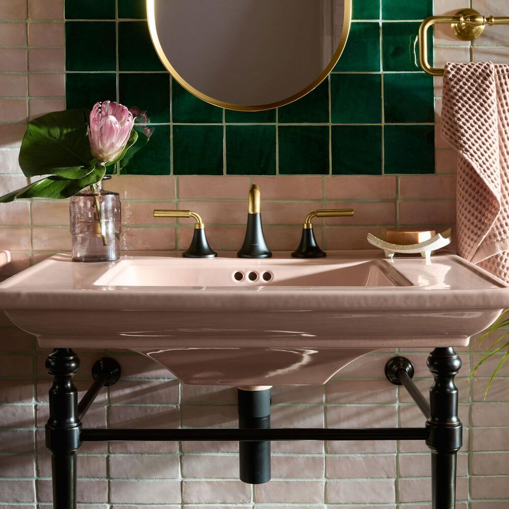 Kohler Tone Widespread Bathroom Sinks in Matte Black and Brushed Moderne Brass, , large