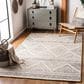 Safavieh Micro-Loop 3" x 5" Ivory and Light Brown Area Rug, , large